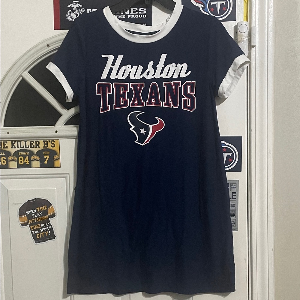 NFL Houston Texans Navy Blue Mini Dress. NWOT